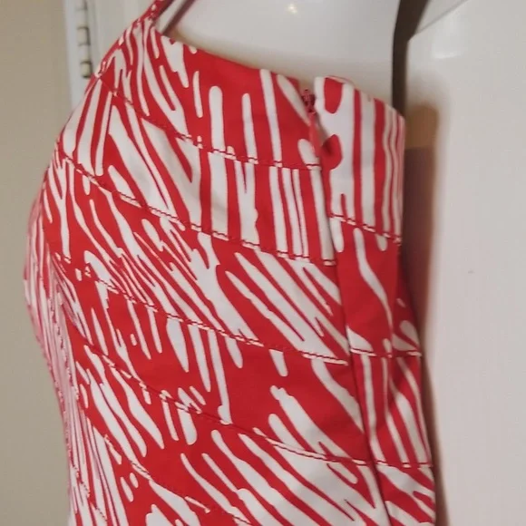 Calvin Klein Red And White Sundress - Picture 5 of 12